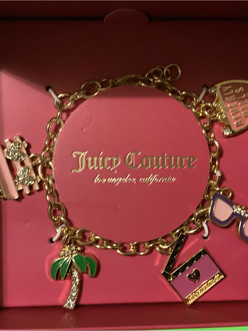 Juicy Couture Beverly Hills Hollywood Theme Charm Bracelet Only - Picture 6 of 10